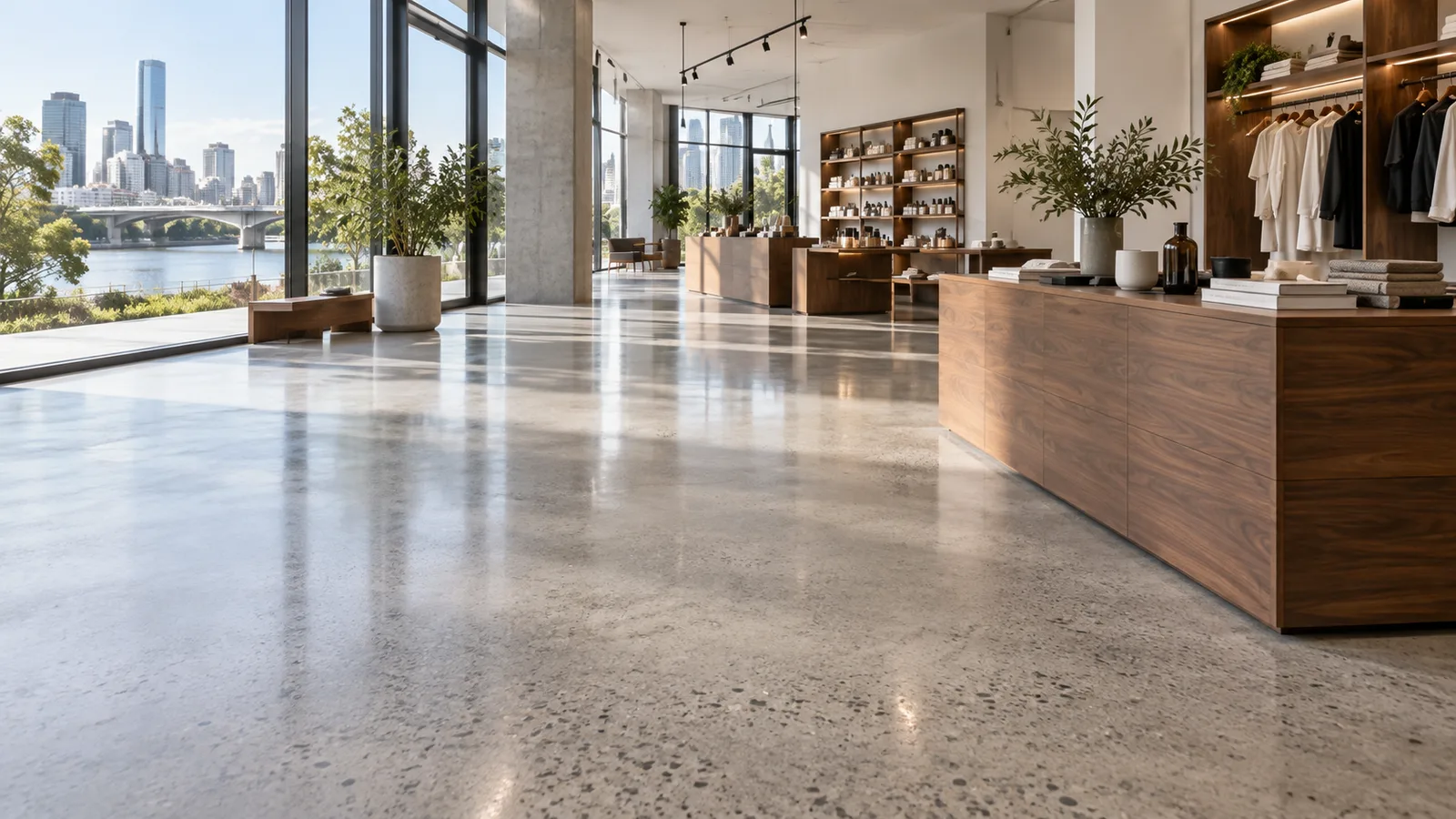 Commercial polished concrete surface inspiration